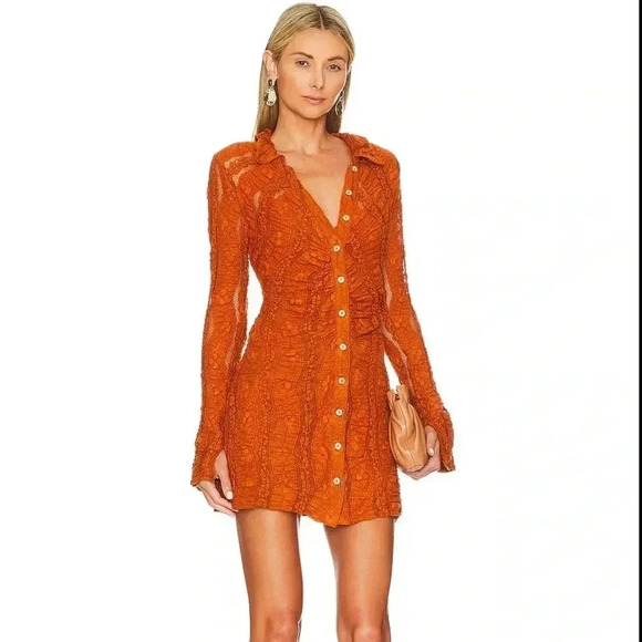 NWT Free People Shayla Lace Mini Dress - Picture 1 of 9